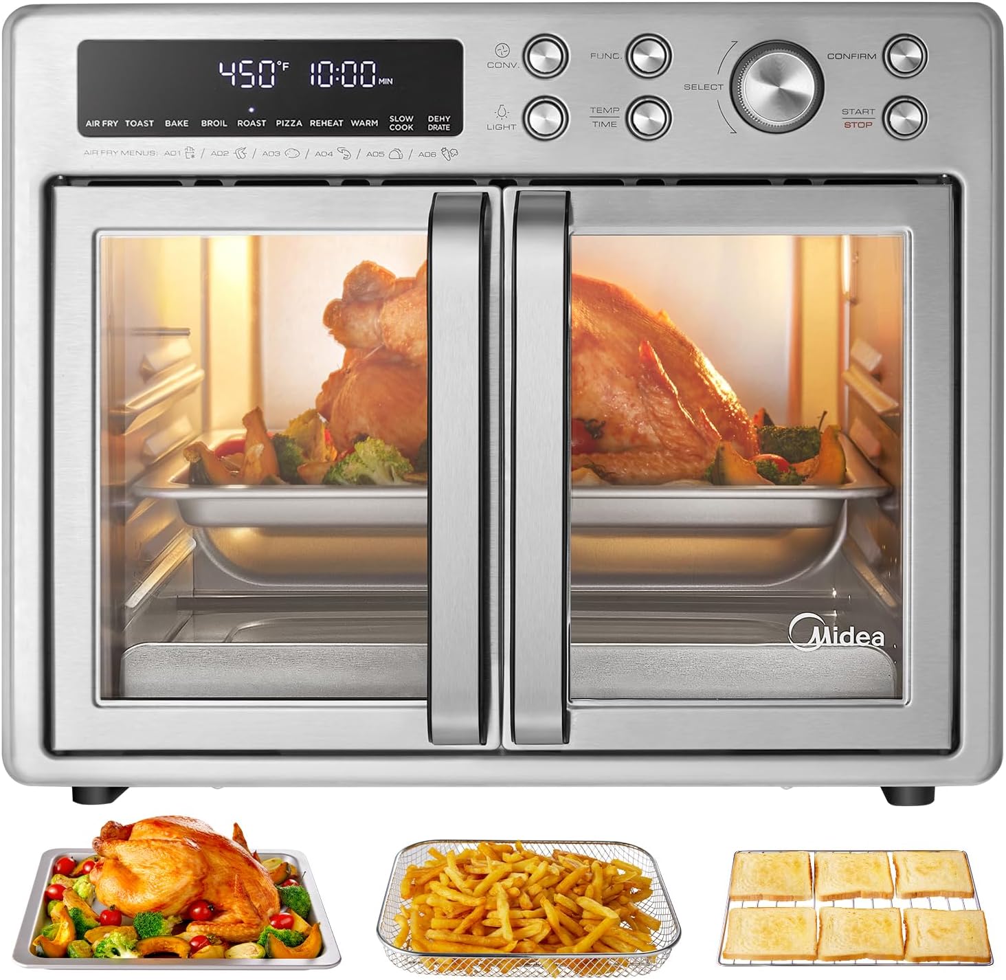 Midea Flexify French Door Toaster Oven Air Fryer Combo – Pine Pepper