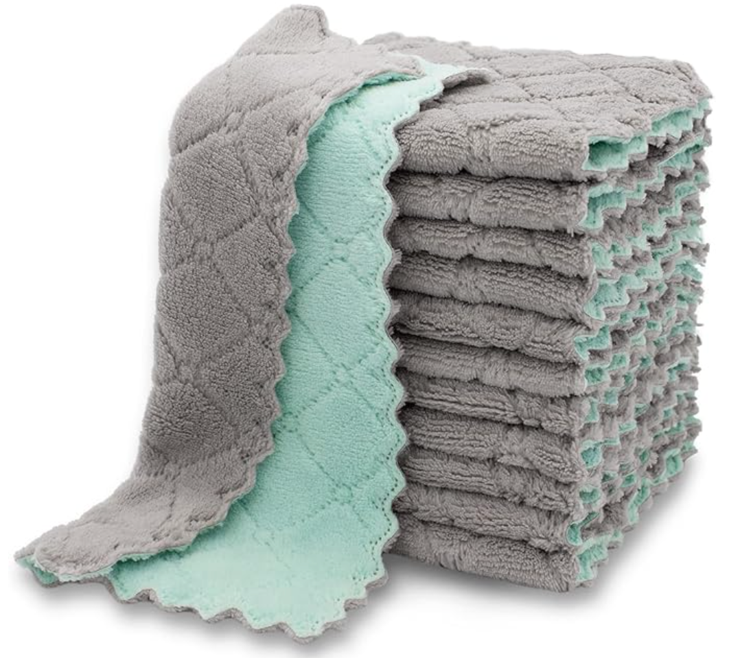 Velvety Dishcloths for Cleaning Air Fryer