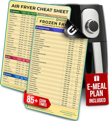 Magnetic Air Fryer Cheat Sheet Set