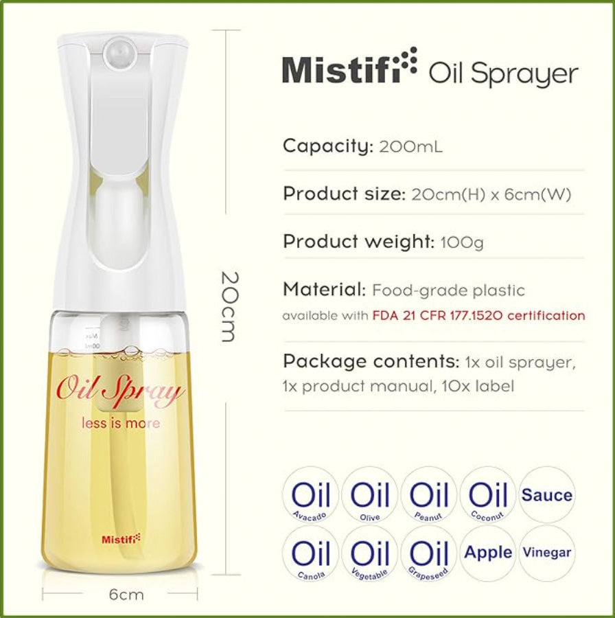 Mistifi 6oz Oil Spray Bottle